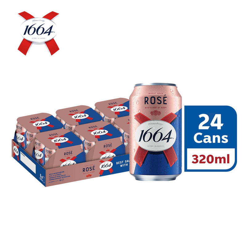 Kronenbourg 1664 Rose Beer Can 320ml