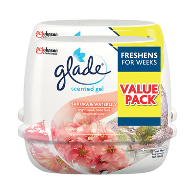 Glade Sakura Scented Gel 180g x 2