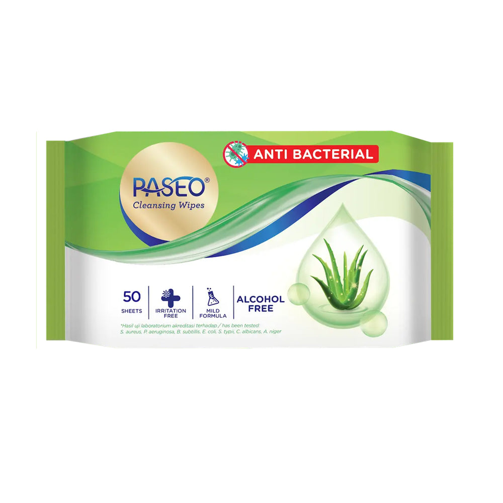 Paseo Anti Bacterial Wipes 50pcs/pack