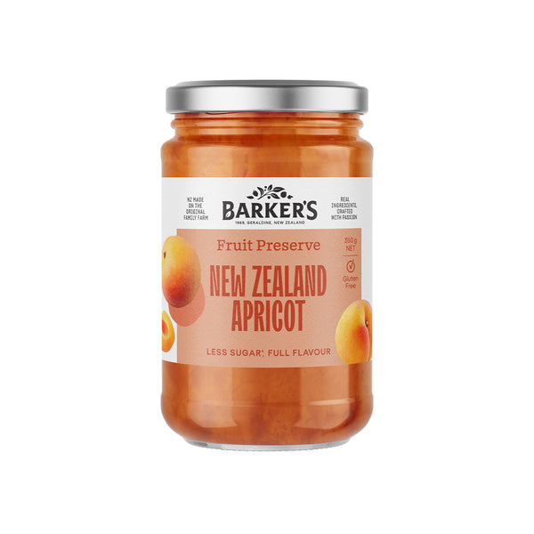 Barkers Jam Nz Apricot Spread 350g