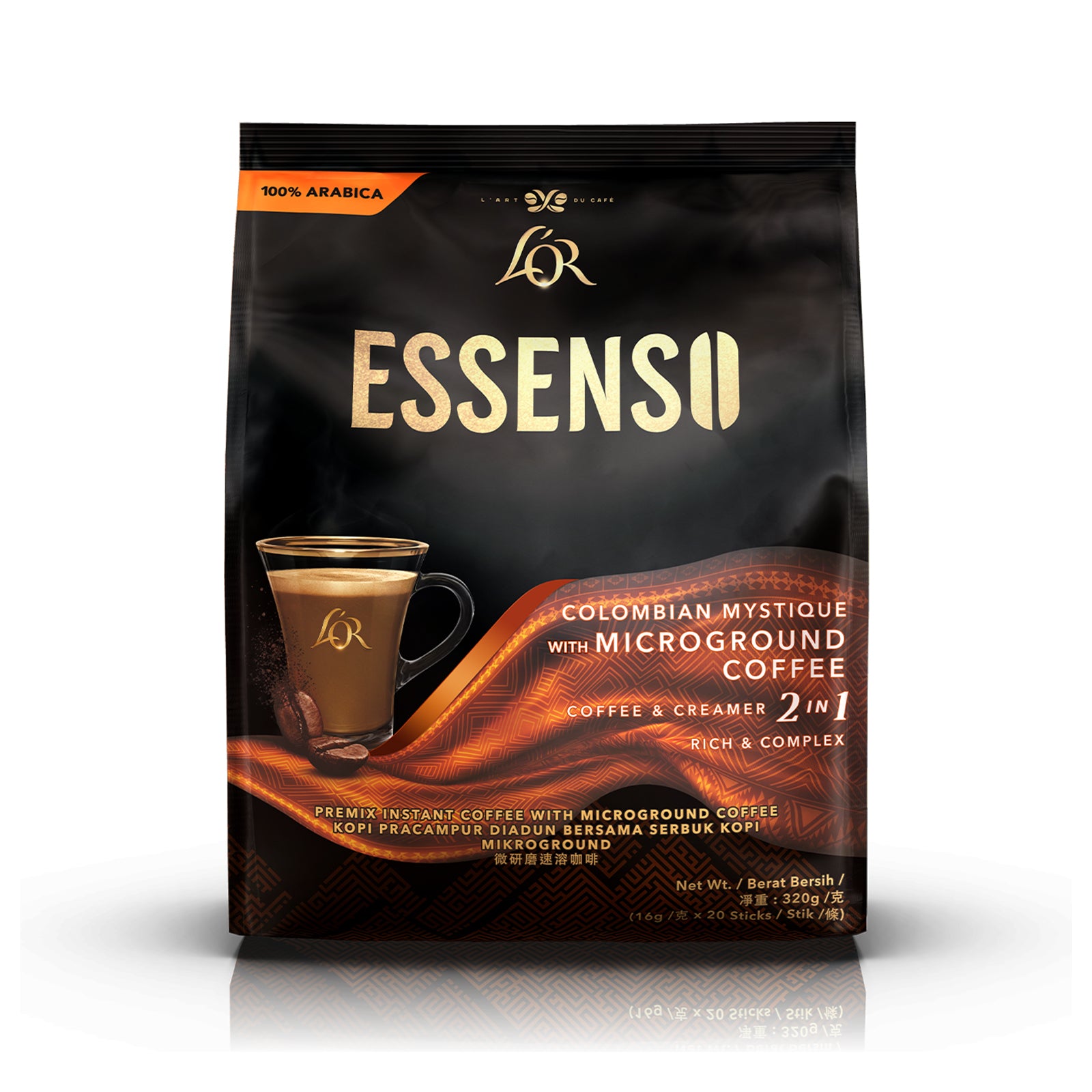 Lor Essenso Microground Coffee 2 in 1 Colombian Mystique 16g x 20