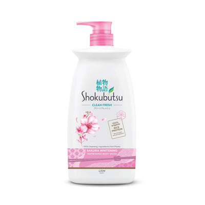 Shokubutsu Body Wash Sakura Whitening 900g