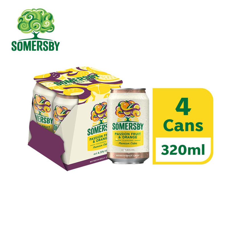 Somersby Passionfruit and Orange Cider Drink Can 320ml