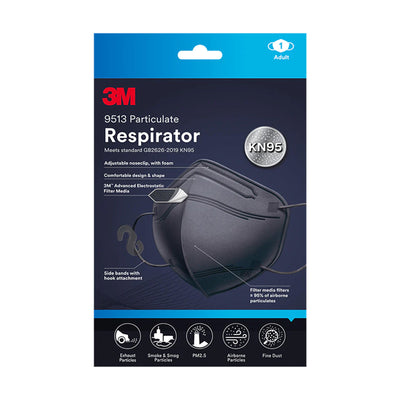 3M Respirator Kn95 Black 1pcs/pack