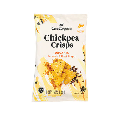 Ceres Organic Chickpea Crackers Turmeric and Black Pepper 100g
