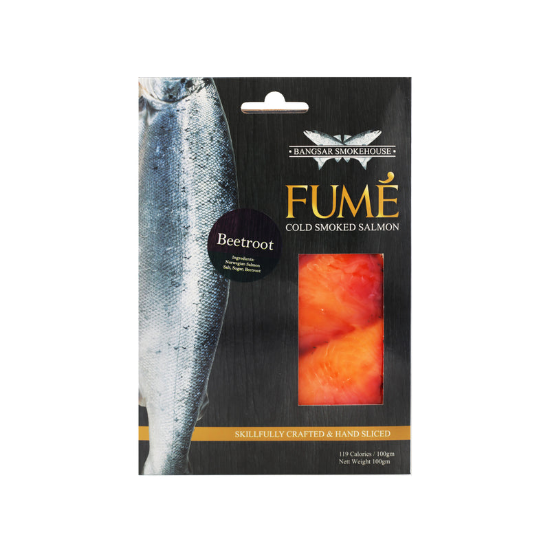 Fume Beetroot Smoked Salmon 100g