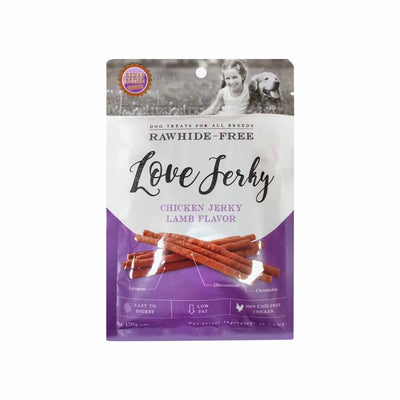 Love Chicken Jerky Lamb Dog Treat 120g