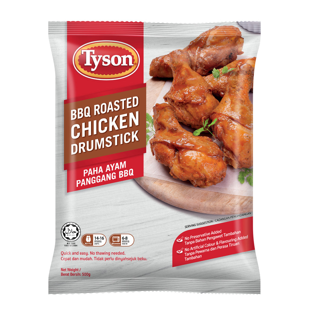 Tyson BBQ Roasted Chicken Drumstick 500g
