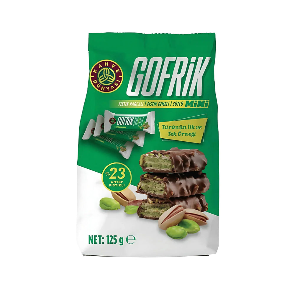 Kahve Gofrik Pistasho Mini Wafer 125g