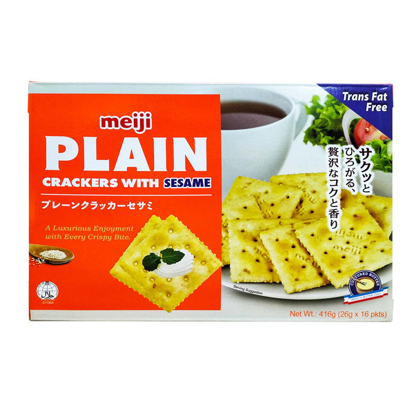 Meiji Plain Cracker Sesame 416g (highest price)