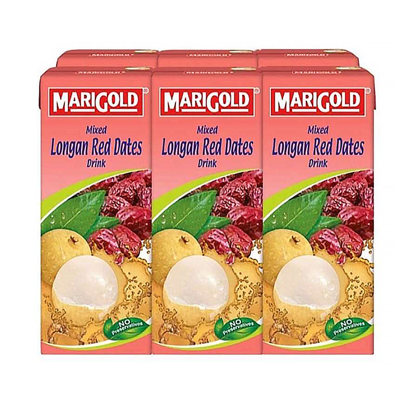 Marigold Mixed Longan Red Dates 250ml x 6