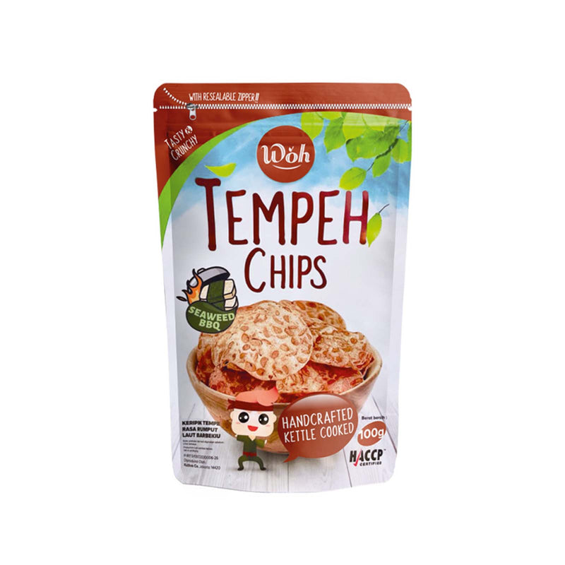 Woh Tempeh Chips Seaweed Bbq 100g