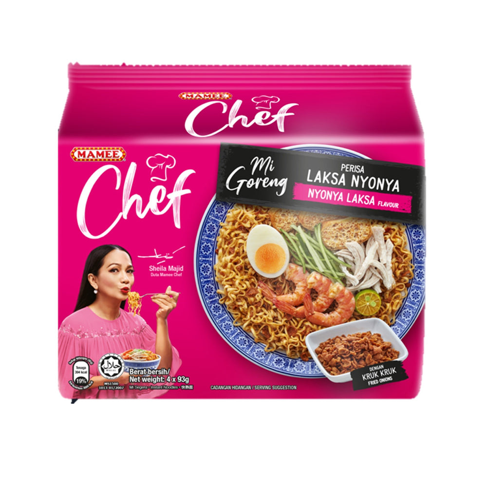 Mamee Chef Laksa Nyonya Goreng 93g x 4