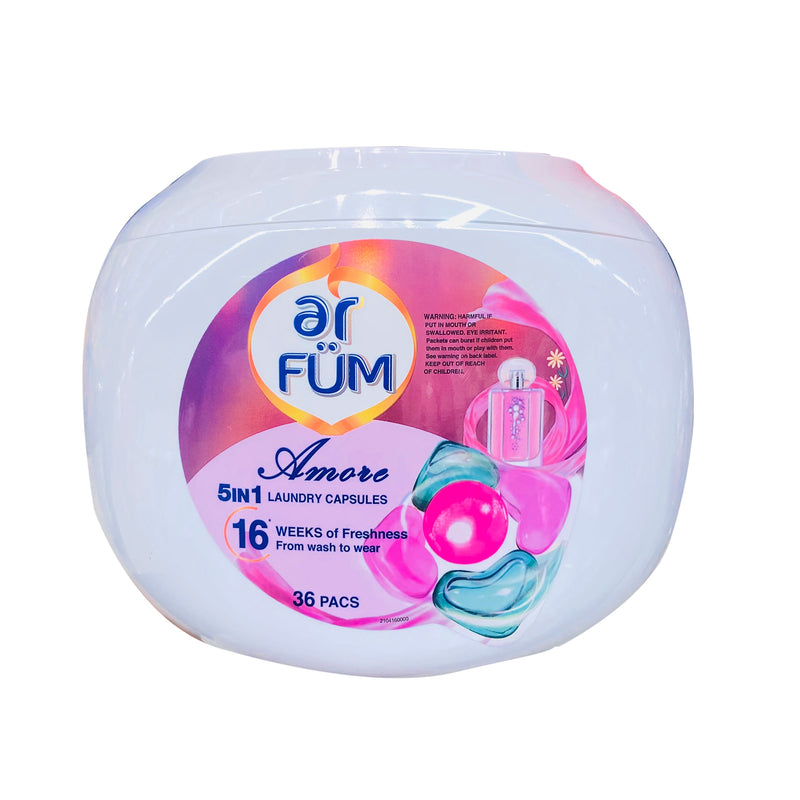 Ar Fum 5 In 1 Laundry Capsules Amore 36pcs/pack
