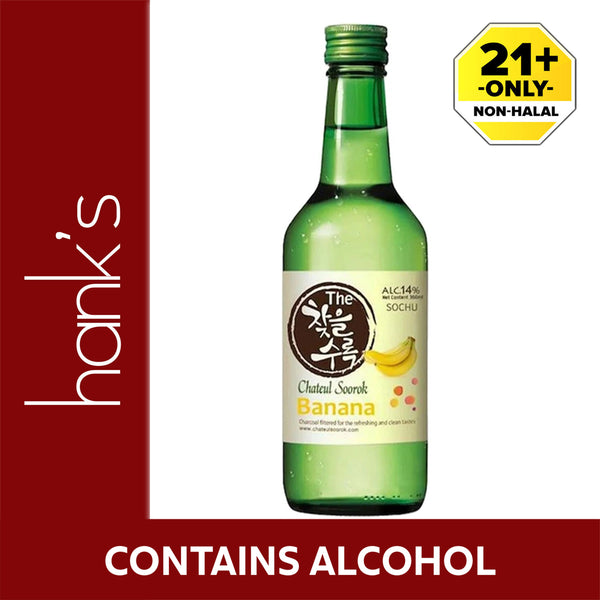 Chateul Soorok Soju Banana alcohol 14% 360ml (highest price)