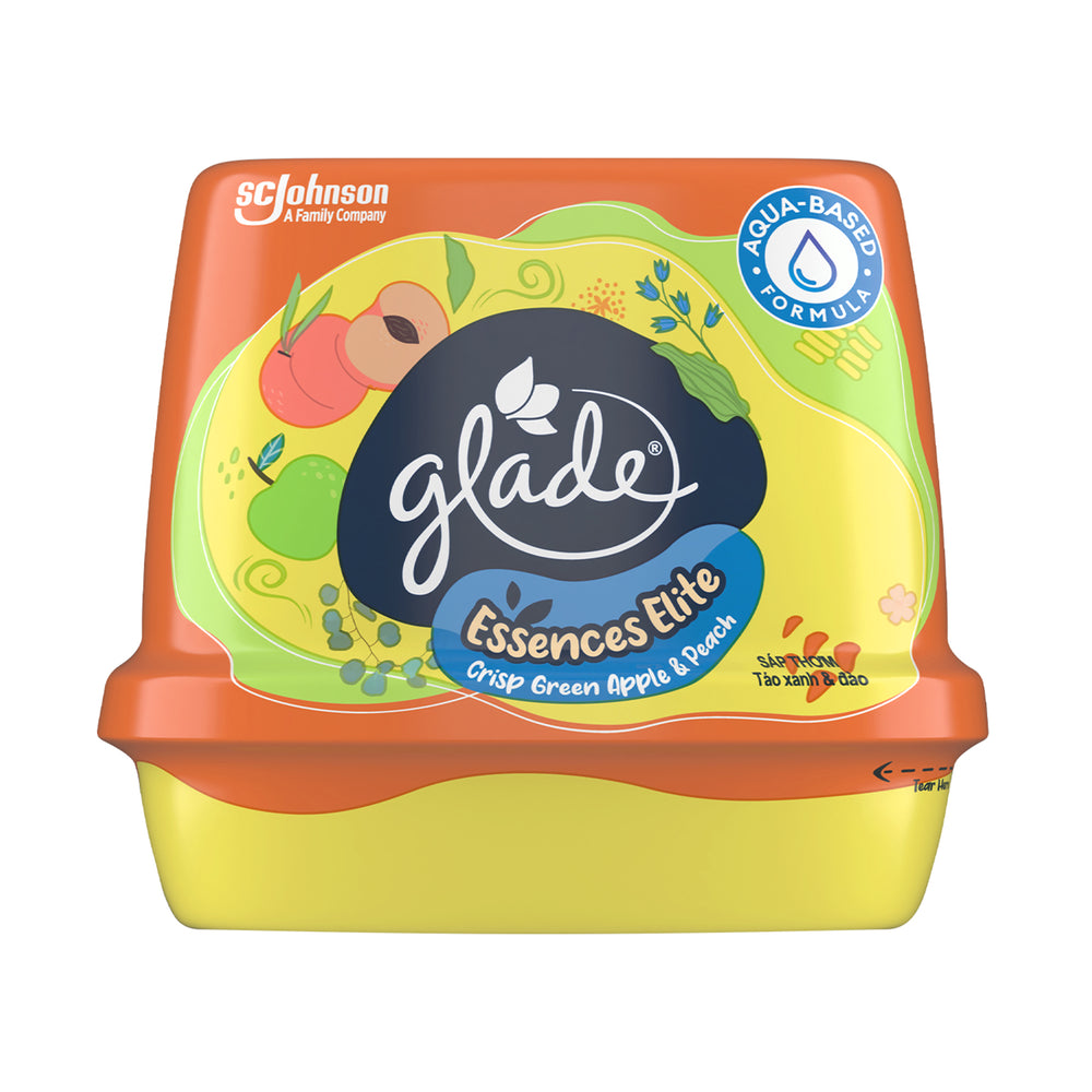 Glade Premium Scented Gel Crisp Green and Peach 180g