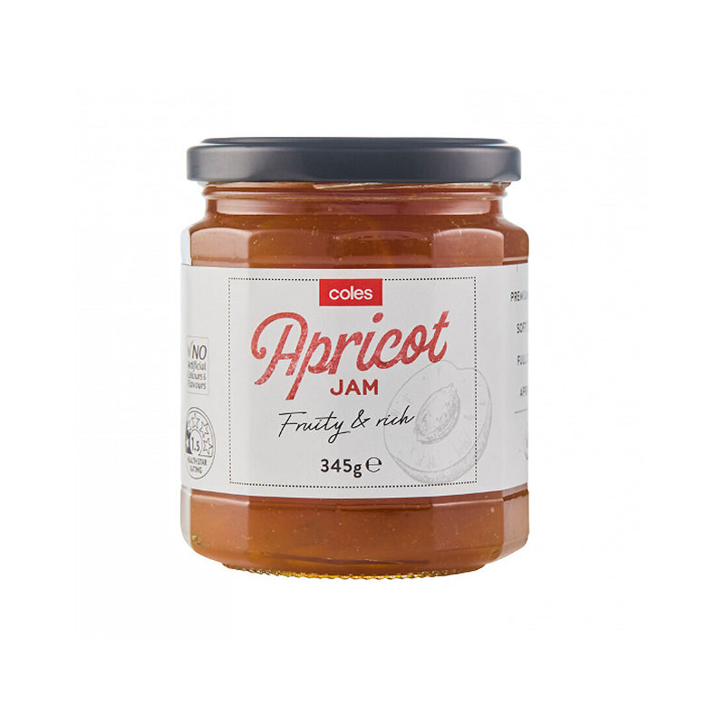 Coles Apricot Jam 345g