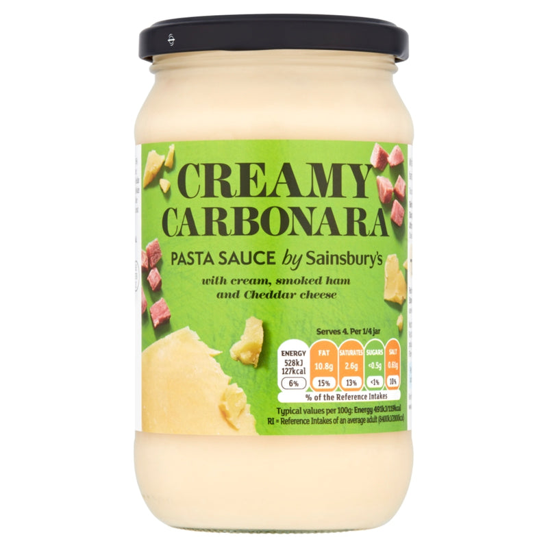 [NON-HALAL] Sainsburys Carbonara Pasta Sauce 430g
