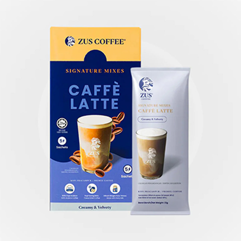 Zus Signature Caffe Latte Coffee Mixes 23g x 5