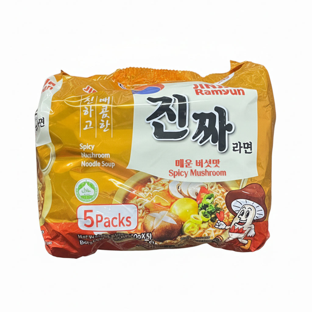 Jinjja Ramyun Spicy Mushroom 120g x 5