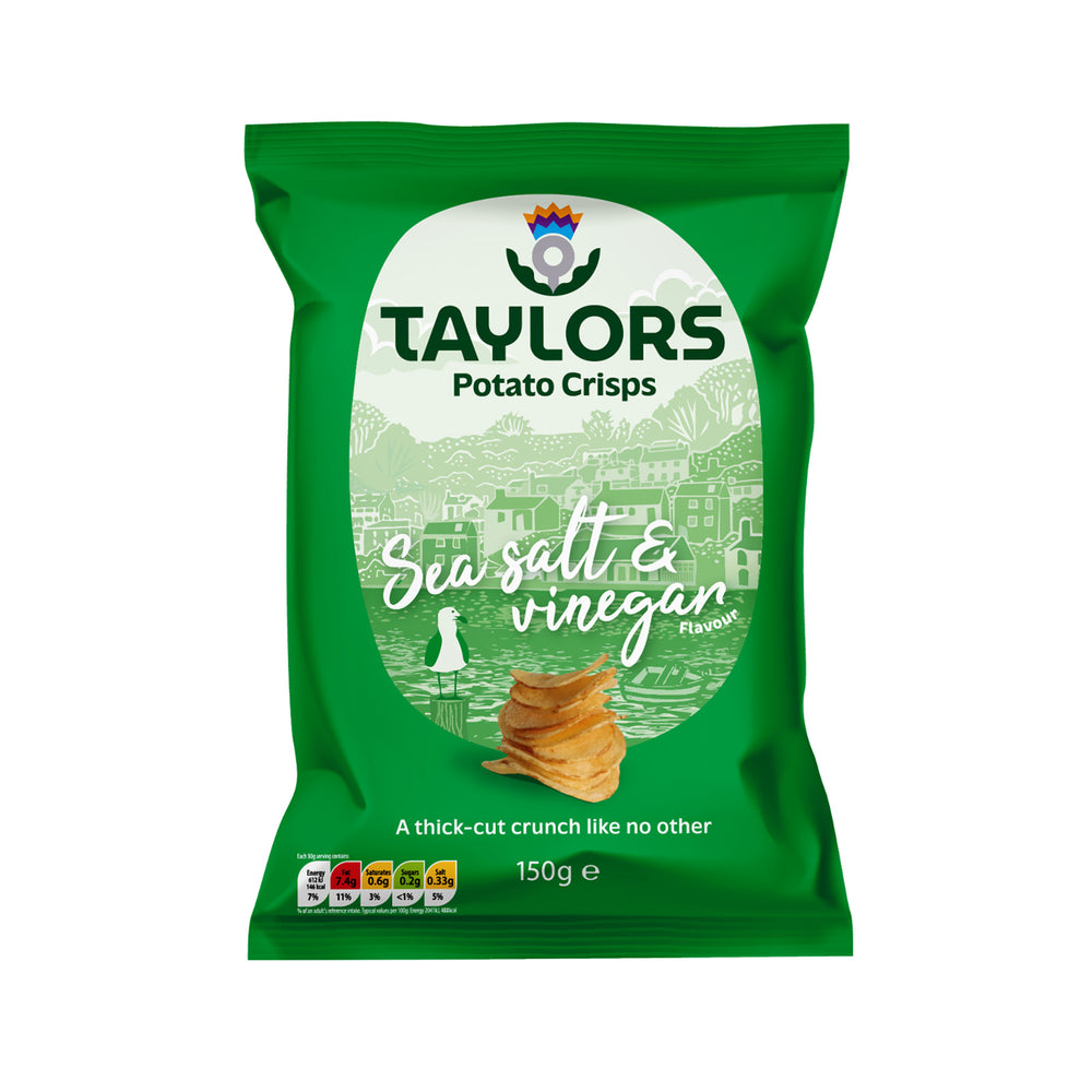 Taylors Sea Salt and Vinegar Potato Crisps 150g