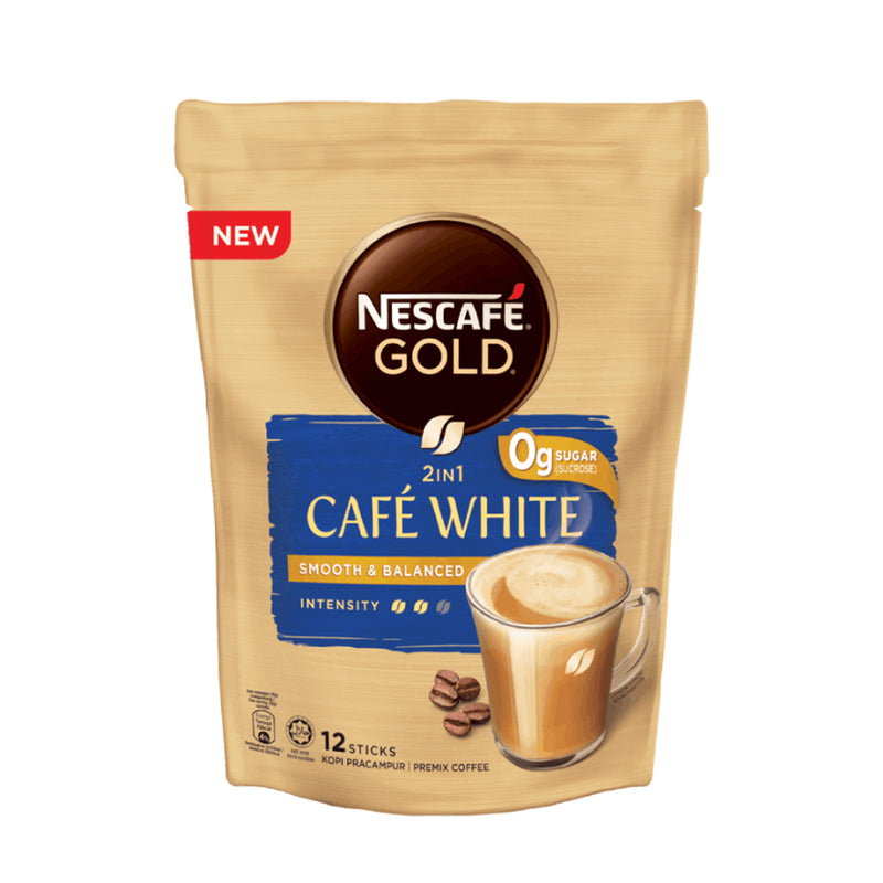 Nescafe Gold 2 in 1 Cafe White Coffee 16g x 12