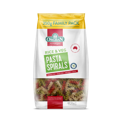 Orgran Rice and Vegetable Spirals 350g