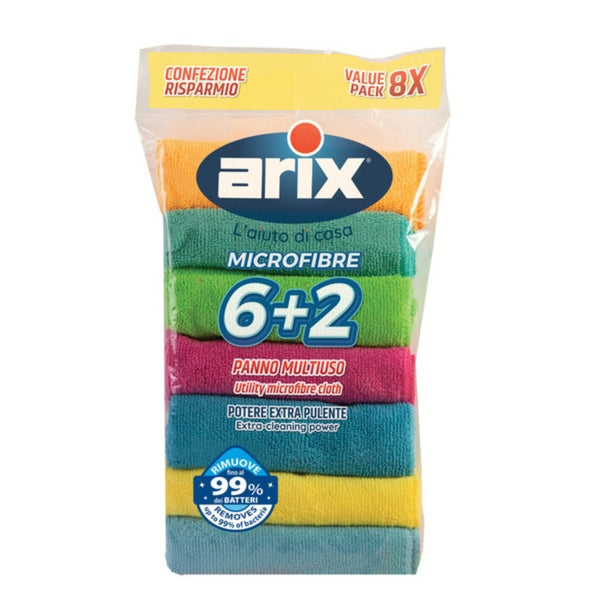 Arix Microfibre Cloth 6+2pcs/pack
