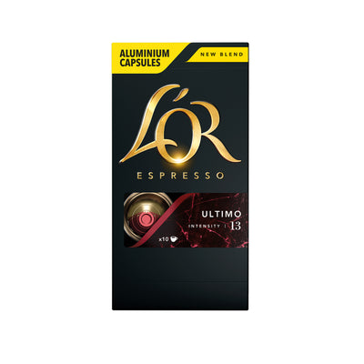 Lor Espresso Ultimo Intensity 13 Coffee Capsules Compatible with Nespresso Original Coffee Machines 10pcs/pack
