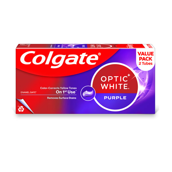 Colgate Optic White Purple Toothpaste Twinpack 100g x 2 (highest price)