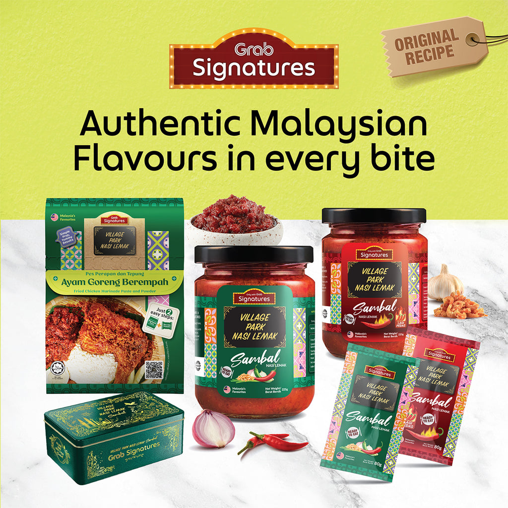 Grab Signatures Village Park Ayam Goreng Berempah 158g