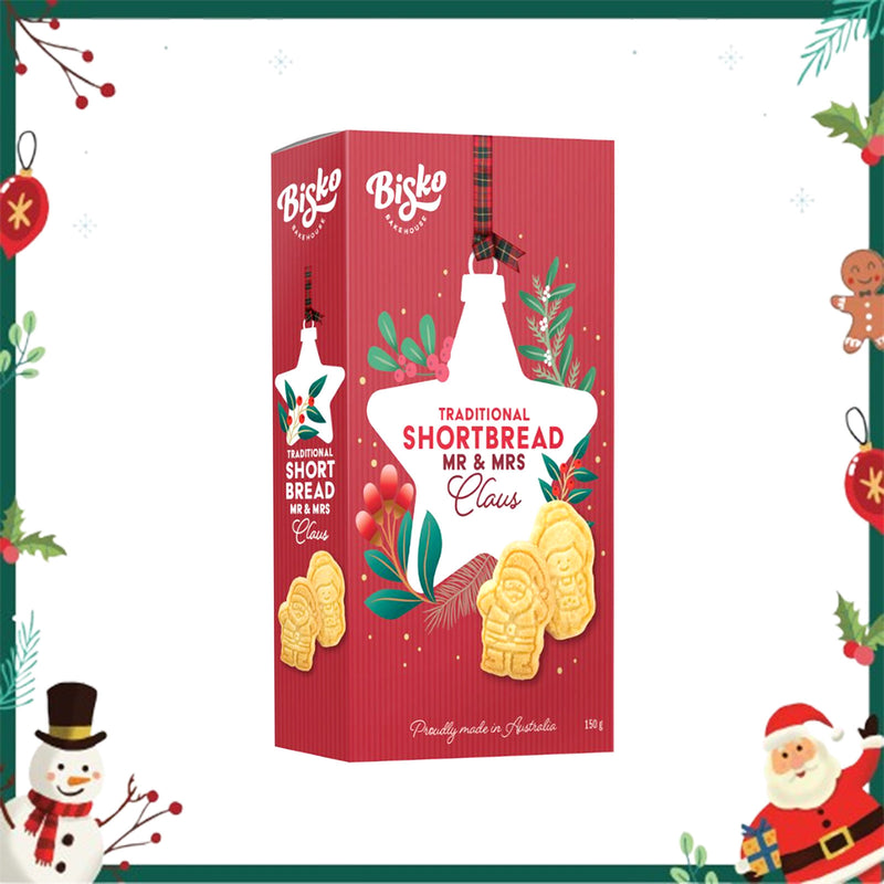 Bisko Bakehouse Mr & Mrs Claus Shortbread 150g