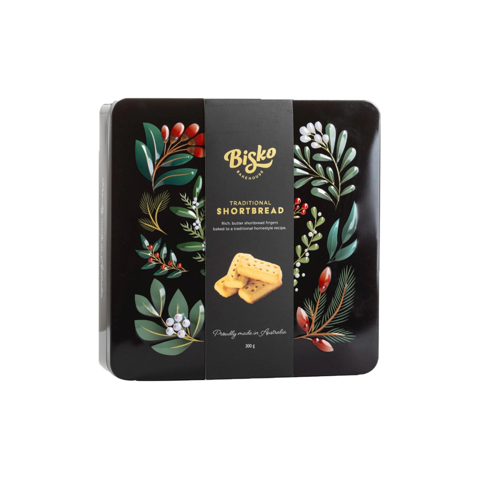 Bisko Bakehouse Traditional Shortbread Gift Tin 300g