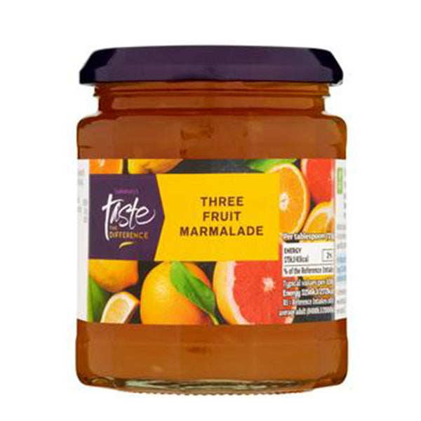 Sainsburys Taste The Difference 3 Fruit Marmalade 340g (highest price)