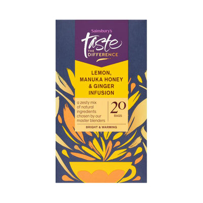 Sainsburys Taste The Difference Camomile Honey and Ginger 20pcs/Pack 40g