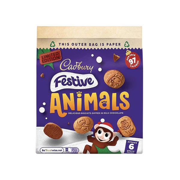 Cadbury Festive Animals Biscuits 19.9g x 6 (highest price)