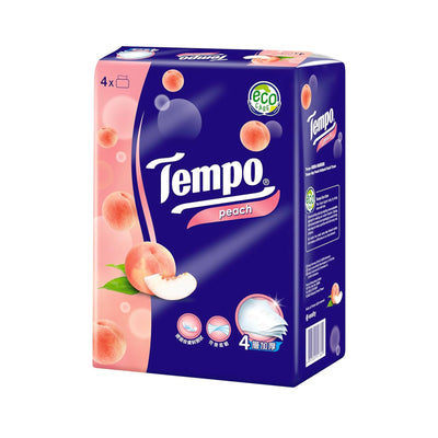 Tempo Softpack 4Ply Peach 90pcs x 4