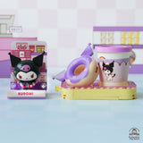 (Exclusive) Kuromi Coffee & Donut Set - Sanrio Konbini Building Blocks 1set
