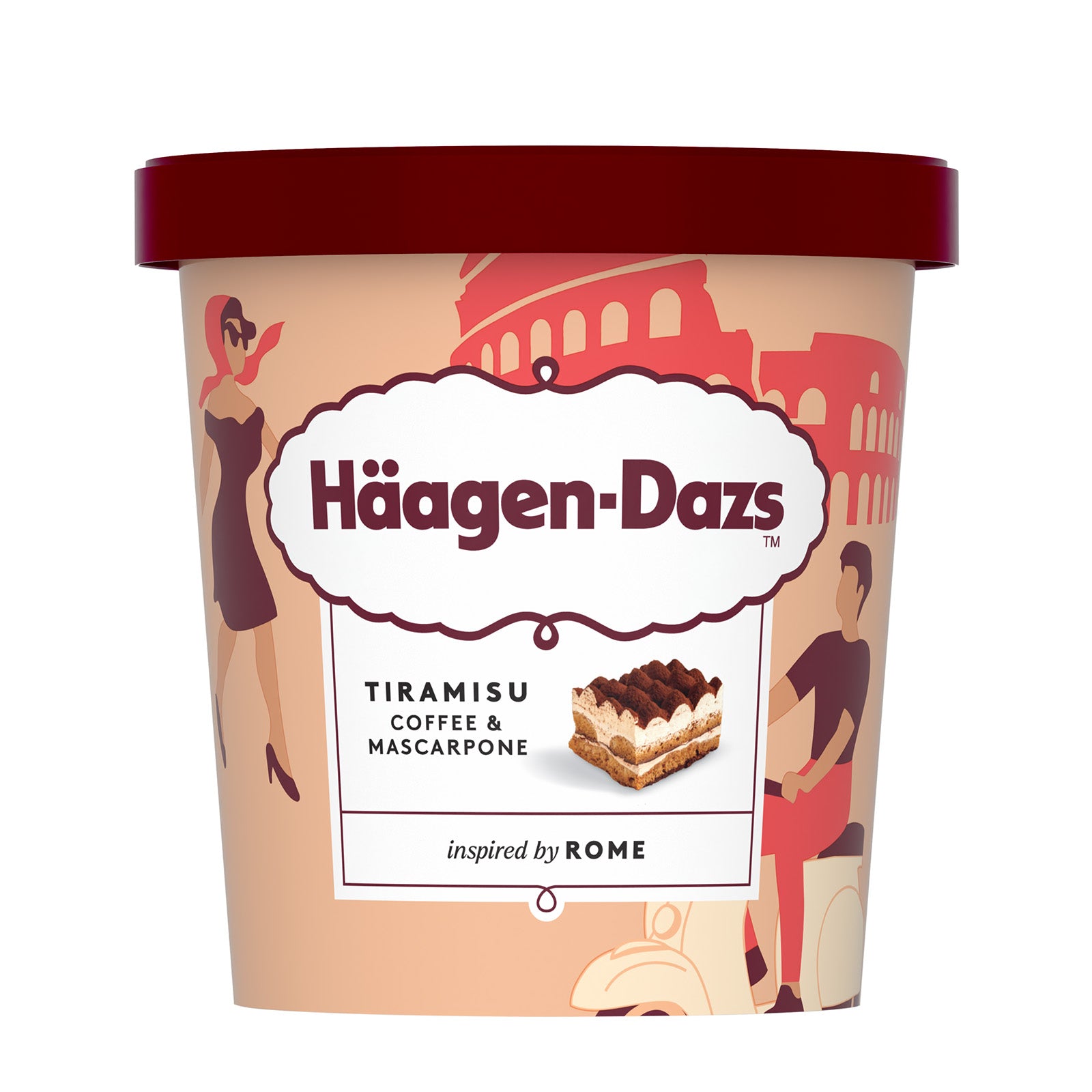 Haagen Dazs Tiramisu (Rome) Ice Cream Pints 420ml