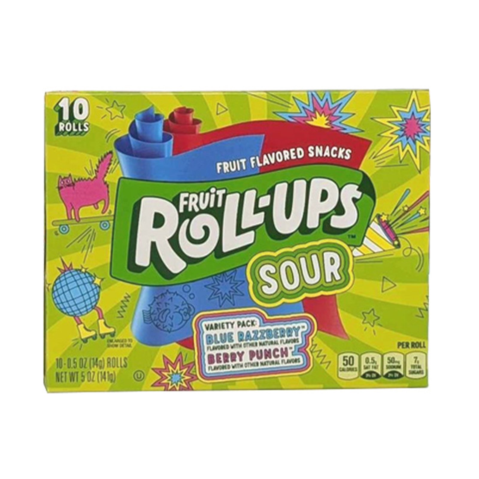 Bc Fruit Roll Ups Sour 141g