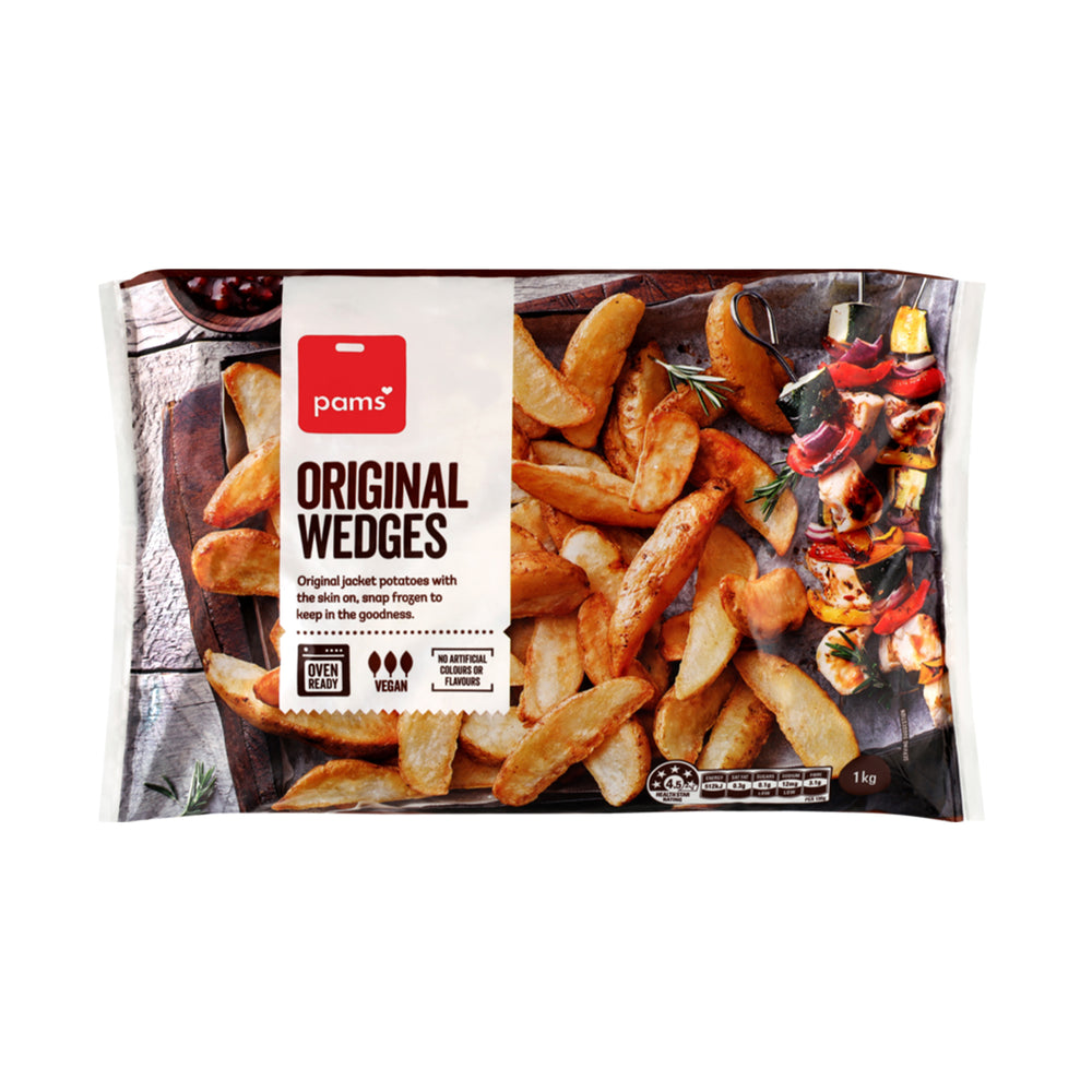 Pams Frozen Wedges Potato Jacket 1kg