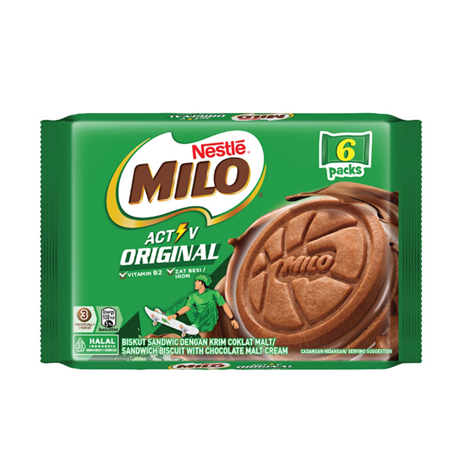 Milo Original Biscuit Multipack 6pcs/pack Ã— 24 g