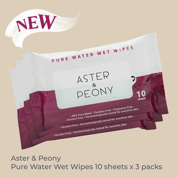 Aster & Peony Pure Water Wet Wipes 10pcs x 3 (highest price)