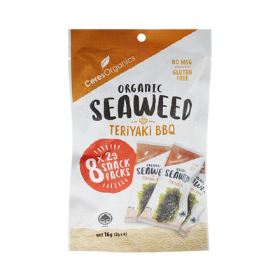Ceres Seaweed Snack Teriyaki BBQ 2g x 8