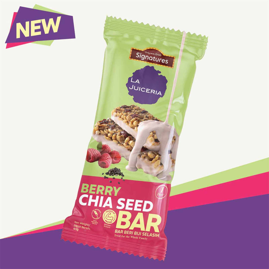Grab Signatures La Juiceria Berry Chia Seed Bar 40g