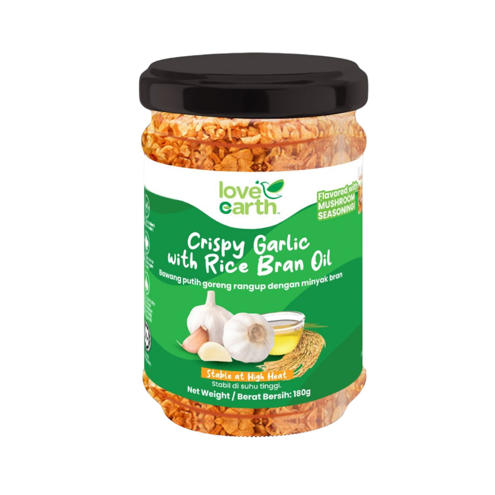 Love Earth Crispy Garlic with Rice Bran Oil 180g