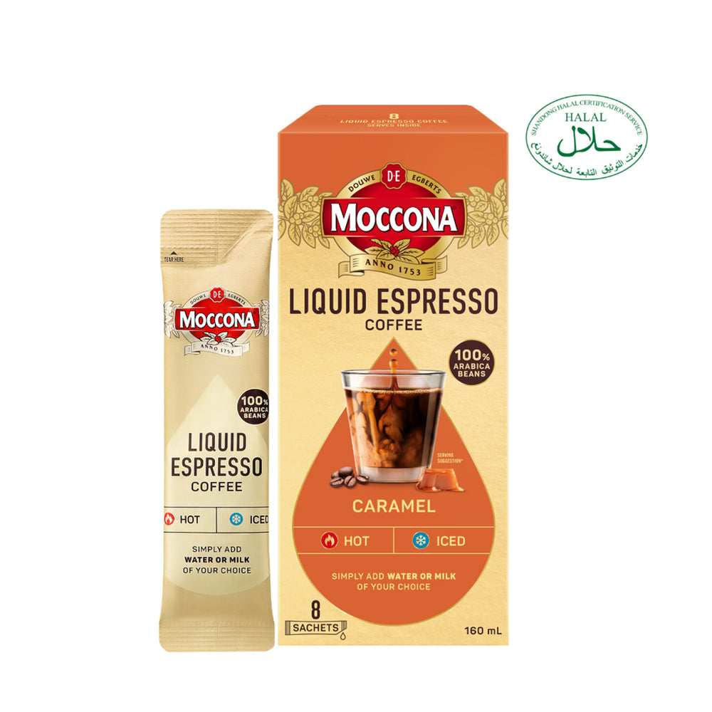 Moccona Liquid Espresso Caramel 20ml x 8