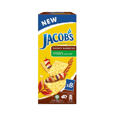 Jacobs Savoury Cracker Smokey BBQ 21.5g x 8