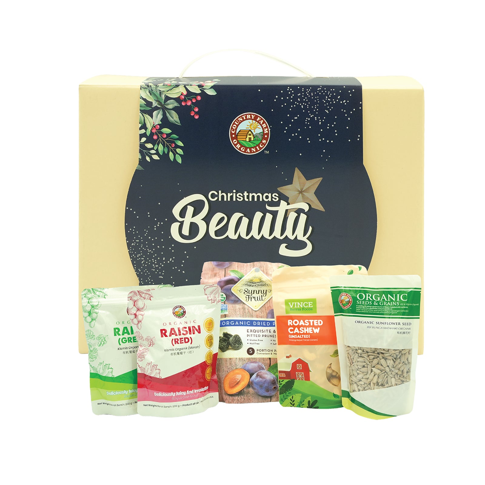 Country Farm Organics Christmas Beauty Dried Fruit Set 1pack