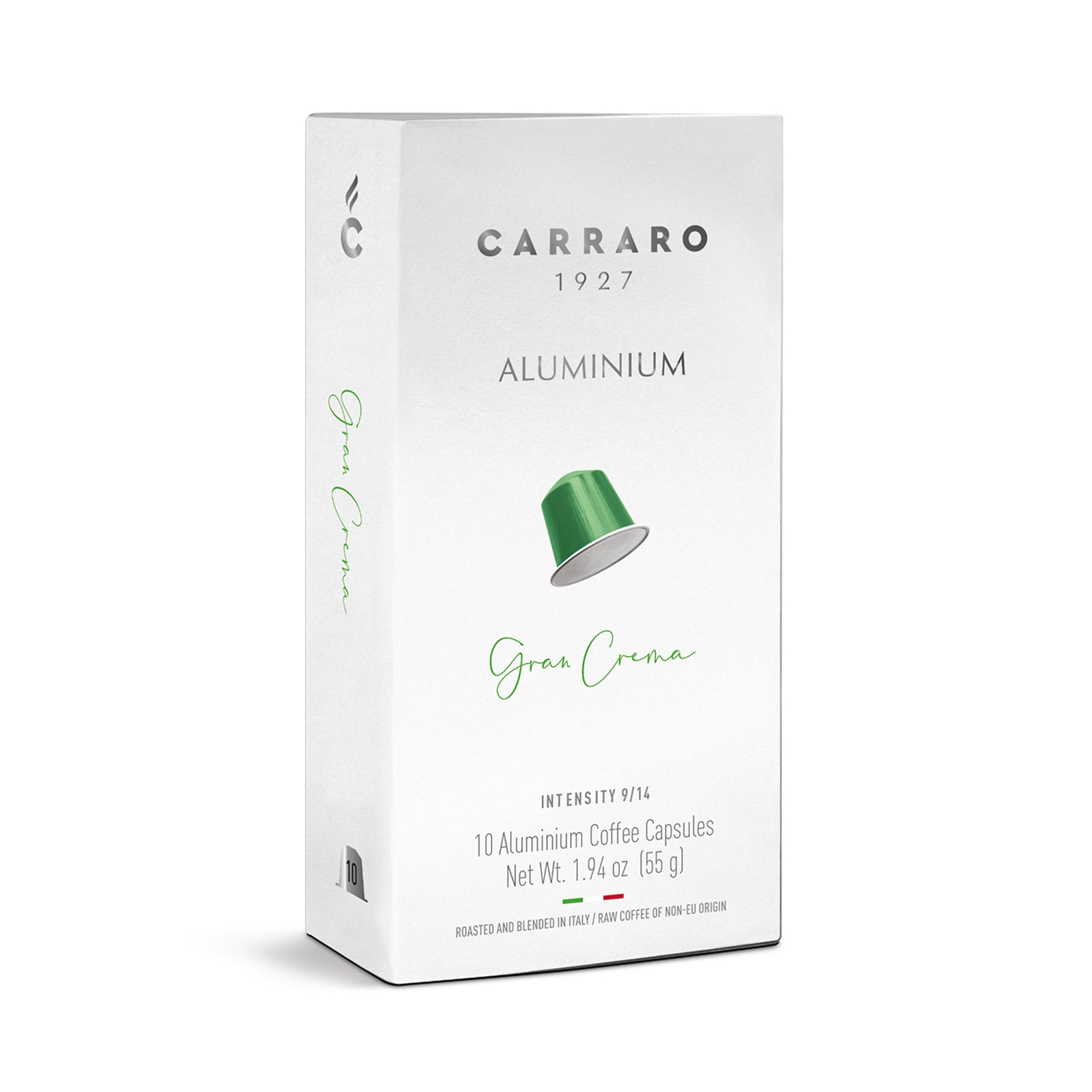 Carraro Gran Crema Aluminum Capsules 5.5g x 10